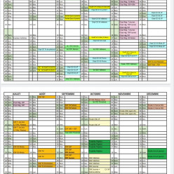 Calendrier provisoire Championnat